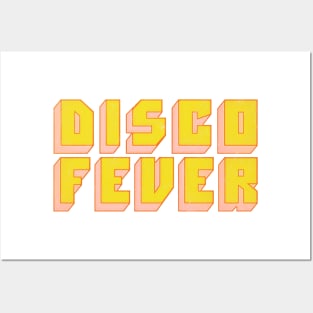 Disco Fever / Retro Style Typography Design Posters and Art